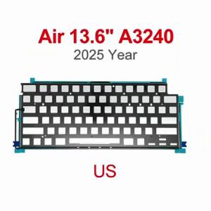 New Laptop Keyboard US Backlight For MacBook Air 13.6" A3240 M4 Keyboard Backlit Sheet 2025 Year