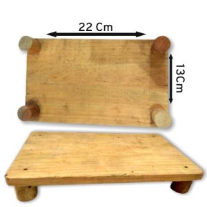 REKAN DAPUR TELENAN KAYU PERSEGI PANJANG