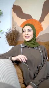 Nibras Resya 21 Olive Grey Plum Caera Salur Ventura Gamis Terbaru Ibu Ibu Pengajian OOTD Simpel