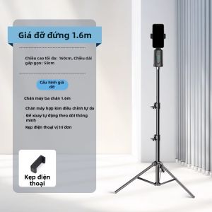 Ổn Định Thông Minh Chống Rung Nhận Diện Khuôn Mặt AI Quay 360 Độ Theo Dõi 3 Trục