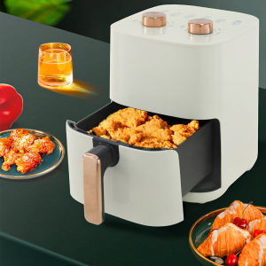 5L Air Fryer Large Capacity Oil Free Cooker Viewing Window 1200W 360 Hot Air Nonstick Basket for Home Kitchen Easy Clean