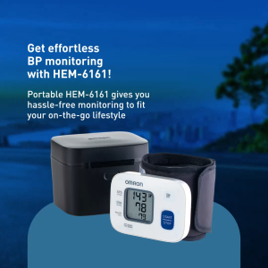 Omron Blood Pressure Monitor BPM Machine Automatic Digital Wrist Type HEM-6161