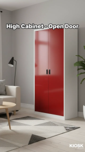 [จัดส่งพร้อมติดตั้งฟรี] KIOSK ตู้สูงรุ่น MAXBOOK 2 บานเปิด 88 x 30 x 200 cm
