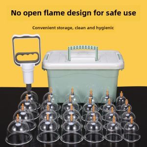 Vacuum For Home Cupping Device Thickened Air Extraction Cupping Large Size Gas Tank Medical Dampness Removal Storage Box Big Jar Full Set