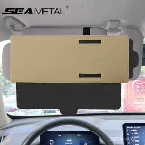 SEAMETAL ตัวขยายกระบังแสงในรถยนต์ตัวป้องกันแสงสะท้อนกันแดดรังสียูวีสำหรับรถยนต์ปรับได้รถบรรทุก SUVs อุปกรณ์ตกแต่งภายใน
