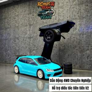 Xe đua điều khiển từ xa LDRC 1/28 New Volkswagen dẫn động 2 cầu trước sau nhựa siêu bền chịu va đập