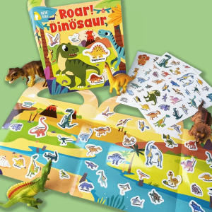 BEAR TALE Childrens Sticker Set Dinosaurs Vehicles Space Wild Animals Farm Animals Themed Stickers