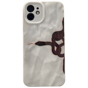2025 Snake Year New Design  17Promax Phone Case High-End Version 16 Unique 15Pro Internet Celebrity 14 Full Cover Anti-Fall Max Silicone Lens Women 13