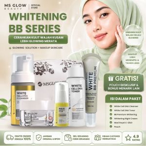 MS Glow Paket Wajah New Series - Whitening Luminous Ultimate Whitecell DNA Ultimate