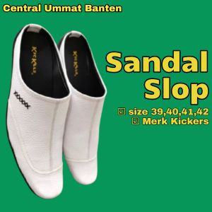 Sepatu Sandal Slop Putih Merk Kinkers
