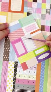4 Style Day Time Fragments Series Sticker Creative Number Border DIY Handbook Scrapbook Decoration Material Stickers Stationery