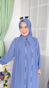 gamis crinkle airflow aplikasi Swaroski terbaru 2025 tamara dress baju gamis crinkle polosaplikasi swarovky mewah dress pesta tersedia ukuran jumbo XXL ( ld 120cm) S M L XL dan XXL baju lebaran perempuan dewasa fashion wanita muslim lazPickgamis crinkle a