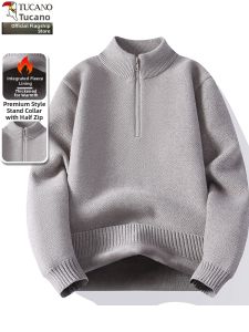 TUCANO | Warm Fleece-lined Collar Male Sweater