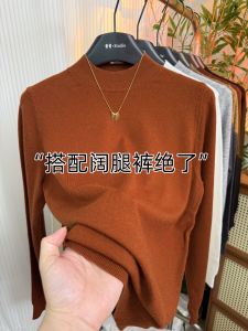 เส้นหนากันลมหลวมกระดุมไหล่ผ้าคอตตอนทื่อคอกลมท่อยาวประซิ่งสำหรับเสี้ยวเดียวพร้อมความบับฟุท