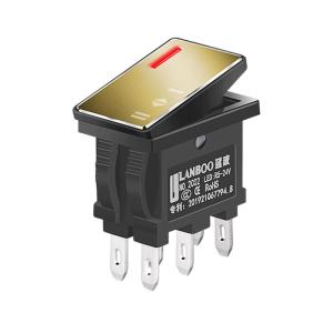 LANBOO | High Current Metal Three-Position Six-Pin Switch