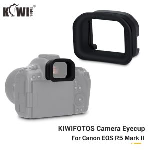 KIWIFOTOS Long Camera Eye Cup Eyecup Soft Silicone Viewfinder Eyepiece For Canon EOS R5 Mark II