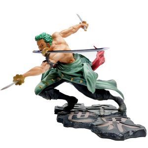 Bandai | New 10cm One Piece Anime Figure GK Roronoa Zoro PVC Action Figure Collection Model Doll Toy Gift Decoration