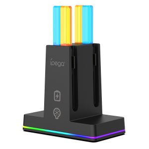 Ipega | Charging Dock for Nintendo Switch 2 Joy Con PG-SW2085 4-in-1 Magnetic Joy Con Charger Stand with RGB Base & LED Indicator