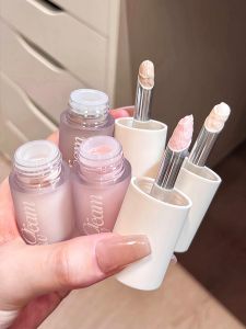 Joocyee Multi-use Cream Milk Powder Highlight Swollen Color Womens Lipstick Blush Cream Velvet Texture Easy to Color Enhance Color