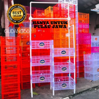 RAK SUSUN KERANJANG SUSUN SERBAGUNA RAK CHIKI KOPI