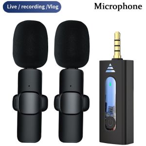 K35 Wireless Clip Microphone Adaptation Speaker 3.5 MM Holes Camera For Intelligent Noise Cancellation Wireless Microphone