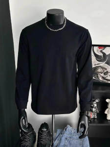 Basic Autumn Spring Cotton Long Sleeve T-Shirt