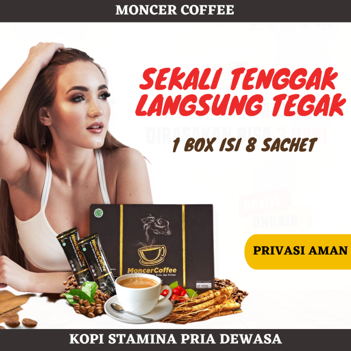 Moncer Coffee Pria Dewasa Kopi Stamina Kuat Tahan Lama / Moncer Coffee