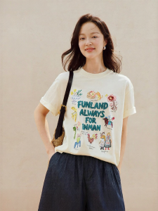 INMAN | Embroidery Hook Crochet Short Sleeve T-Shirt