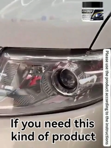 200g Headlight Cleaner Restorer 2-In-1 Polishing Oxidation Repair Paste Headlight Scratch Remover Quickly Refurbishment Headlamp Care