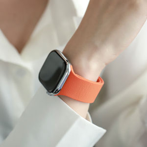l inevek | Magnetic Leather Texture Silicon Watch Band
