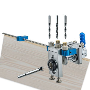 Bộ Dụng Cụ Định Vị Khoan Nối Nhanh 3 Trong 1 Dùng Cho Việc Nối Gỗ - Bộ Dụng Cụ Chế Tác Gỗ Kim Loại 8mm 10mm 15mm