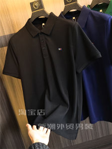 G-Label 95% Cotton Mesh Summer Mens Lightweight Business Fashion Polo Shirt with Embroidery Standard Fit Short Sleeve Business Casual