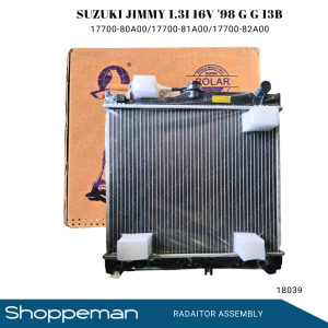 18039 SUZUKI JIMNY 1.3L 16V 1998 13B RADIATOR ASSEMBLY M/T 375x448x26mm 1ROW 1A10-15-200 17700-80A00 17700-81A00 17700-82A00