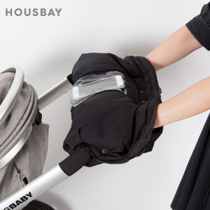 Winter Gloves For Maternity Mommy Baby Stroller Gloves With Phone Pocket Tissue Bag Windproof Hand Guard Warm Antifreeze Mittens