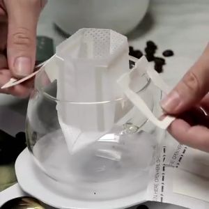 25/50/100 Pcs Coffee Drip Bag Filter Bag Hanging Ear Style Coffee Filter Bag Filter Paper Thickening