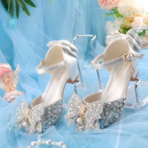 MENGBEIHUAN | White Fashionable Heels for Little Girls