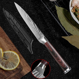 plys | Bộ Dao Cắt Trái Cây Damascus Thép Không Gỉ