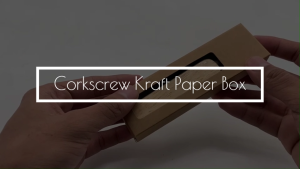 MP00 Kraft Box with Window Box for Giveaways or Gifting Packaging 10pcs Corkscrew Kraft Box Carton Packaging