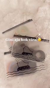 [100 PCS] KARET RAMBUT KOREA FREE POUCH / IKAT RAMBUT