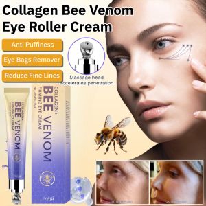 Collagen Bee Venom Eye Roller Cream Eye Bag Remover Anti-Puffiness Moisturizing Reduce Fine Lines Lifting Firming Eye Essence