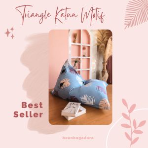 Bean Bag Triangle Plus Isi Size L Standar Termurah