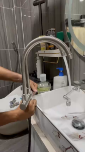 Vòi chậu rửa chén đôi Inox 304 - Vòi chén đôi