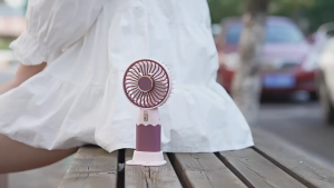 Handheld Small Fan Portable USB Charging Desktop Mini Electric Fan with Mobile Phone Holder