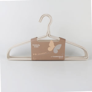 HaoMeiLi 6081 Shoulder Protector Steel Pipe Plated Clothes Hanger 43CM Seamless Thickened Extended Clothes Drying Rack Outdoor