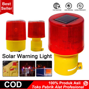 Daya Surya Lampu Peringatan Flash LED Warna Merah untuk Lalu Lintas/Perahu Lampu Kedap Kedip