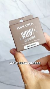 Implora Wow Brow Pomade Black/ Eyebrow Gel / Waterproof / Mette Finish