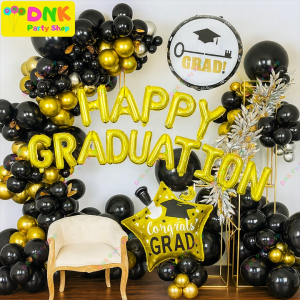 Happy Graduation Letters Mylar Party Theme Congrats Graduate Balloon Set Banner Decor Foil Rubber Congratulations