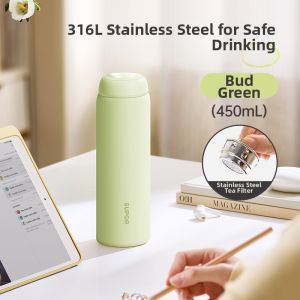 Supor | Insulated Stainless Steel Cup for Women Students Tea Brewing