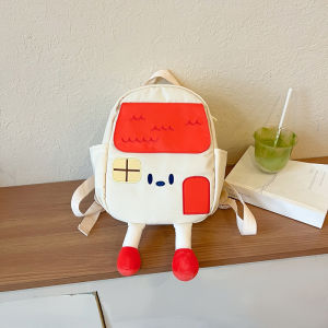 Kids Backpack 2024 New Cute Cartoon Small House Backpack Lightweight Kindergarten Babys School Bag Boys and Girls