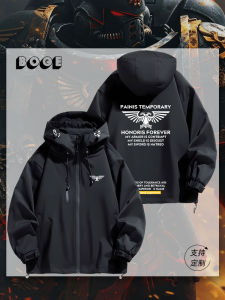Eagle Emblem Casual Hooded Jacket